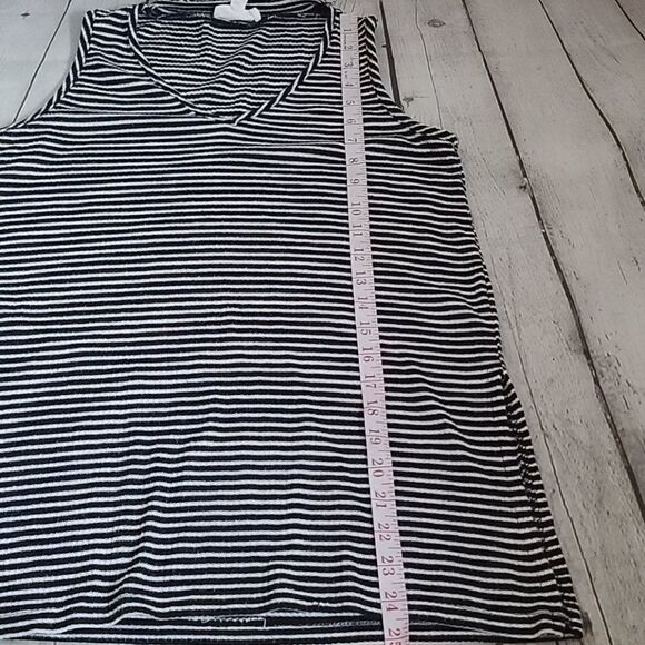 Cloud chaser Black & White Striped Cut Out Tank - Picture 10 of 10